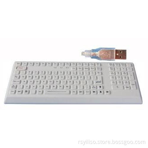 Backlight Silicone Industrial Keyboard Integrated Black Col